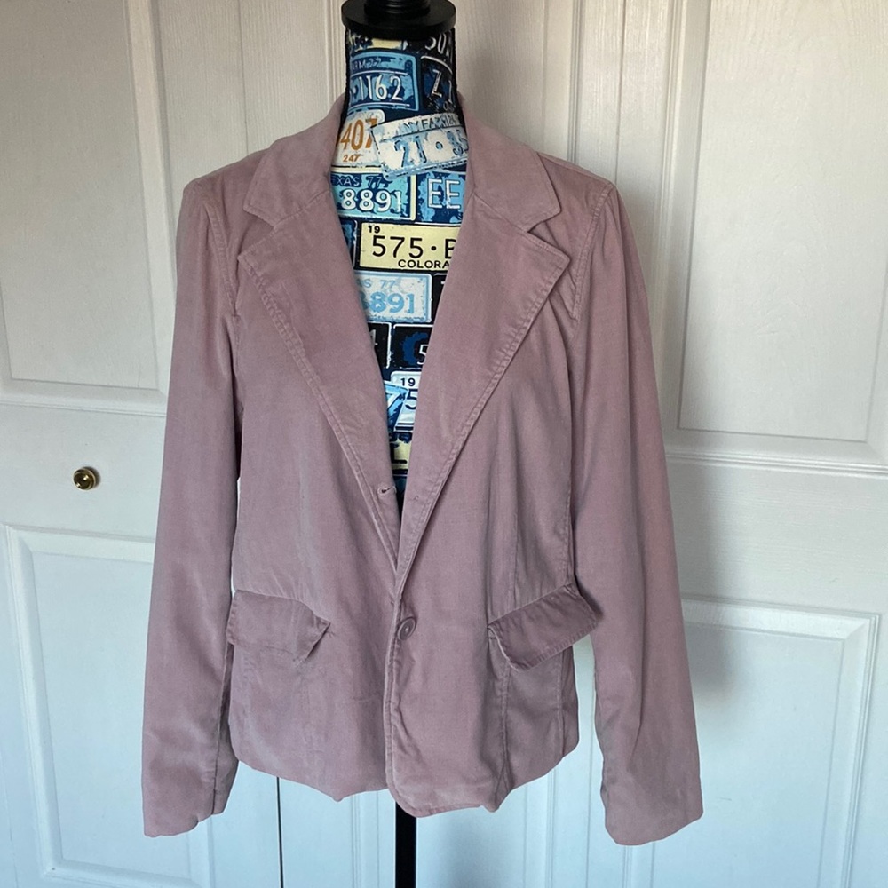 Pink Corduroy Blazer
